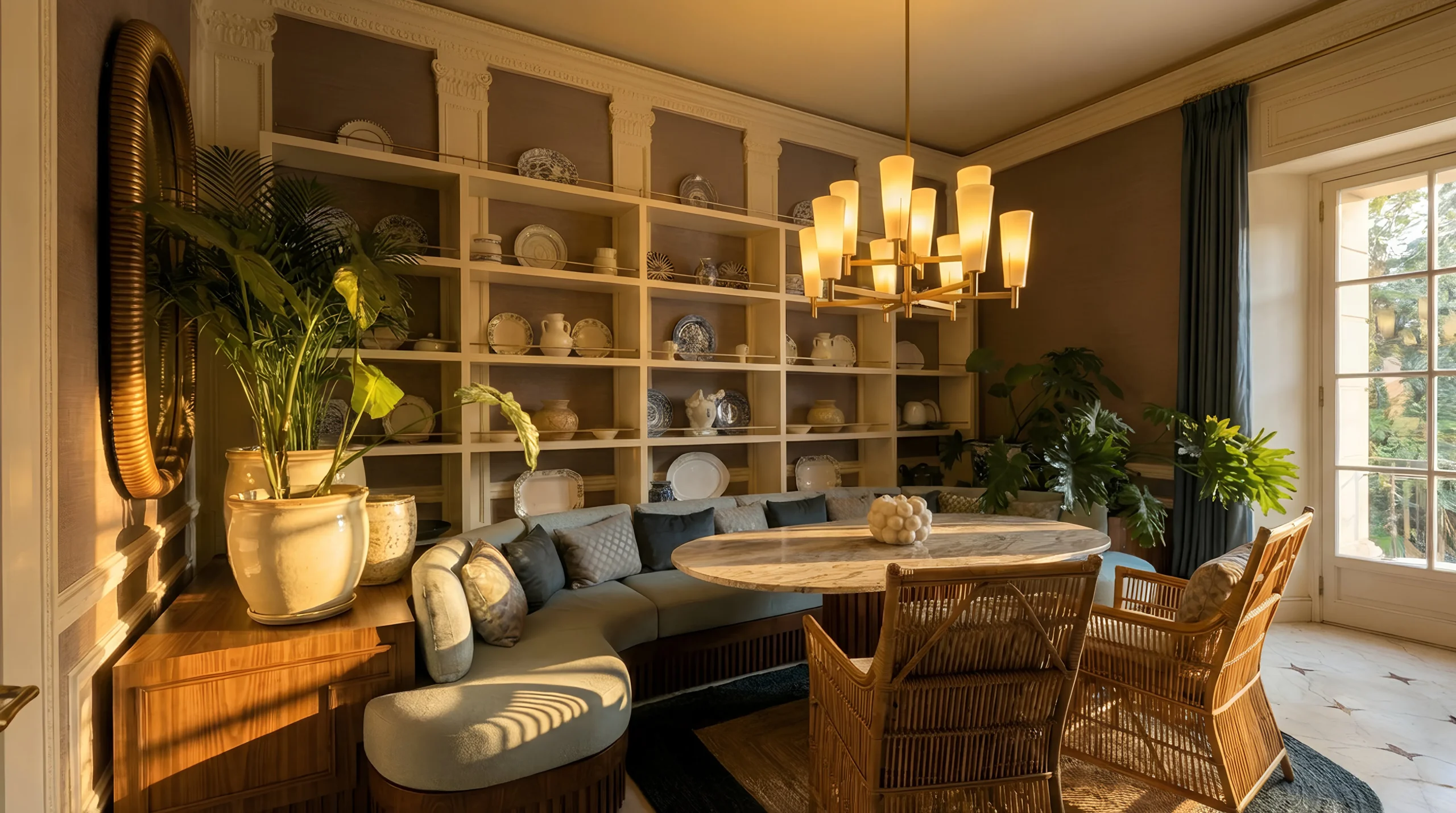 Dining room in the QSJ villa
