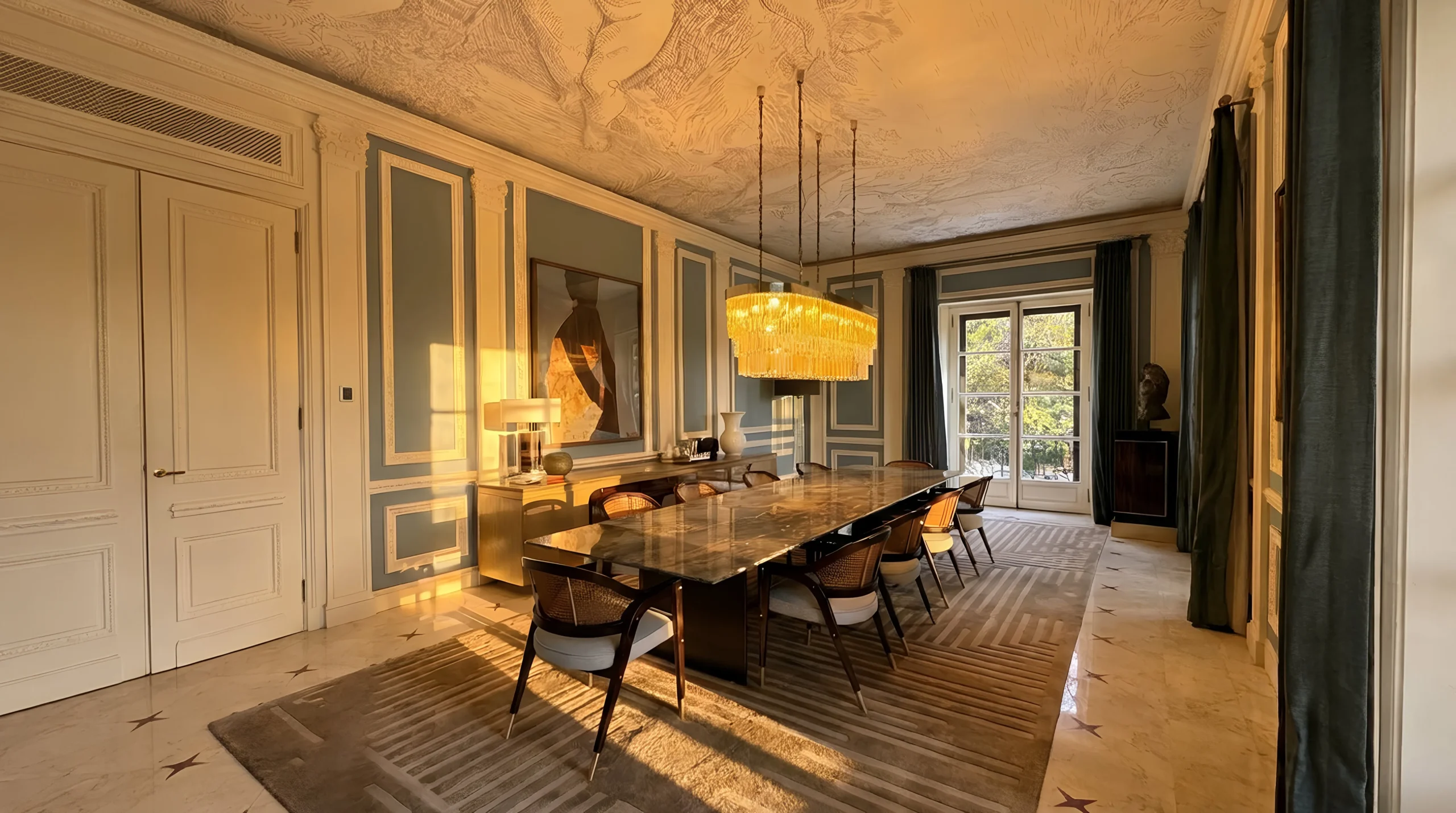 Dining room in the QSJ villa